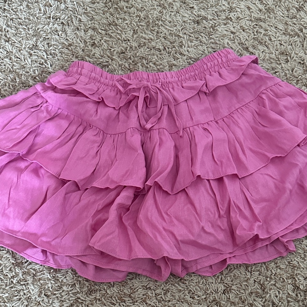 Pink Ruffled Women's Skirt